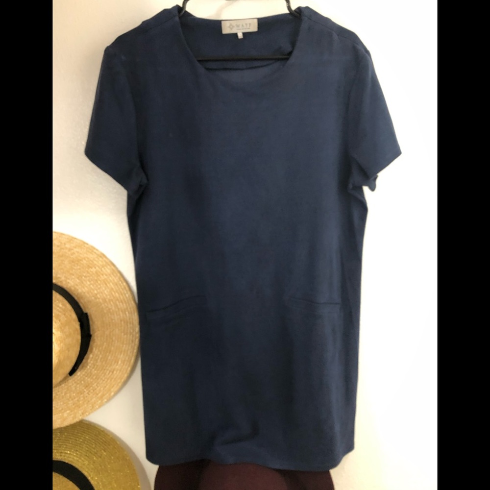 Wayf Faux Suede mini dress